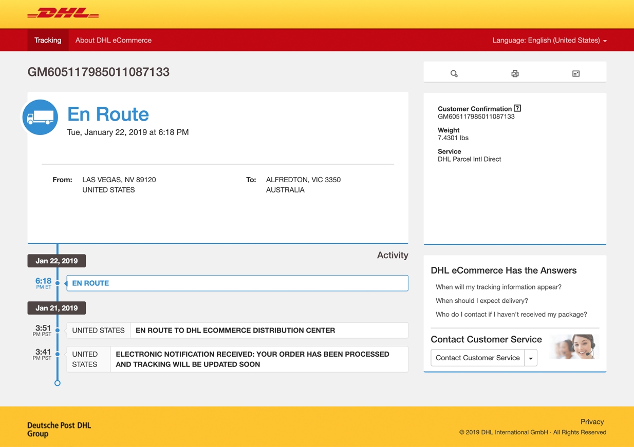 how to track dhl ecommerce shipments using dhl tracking numbers