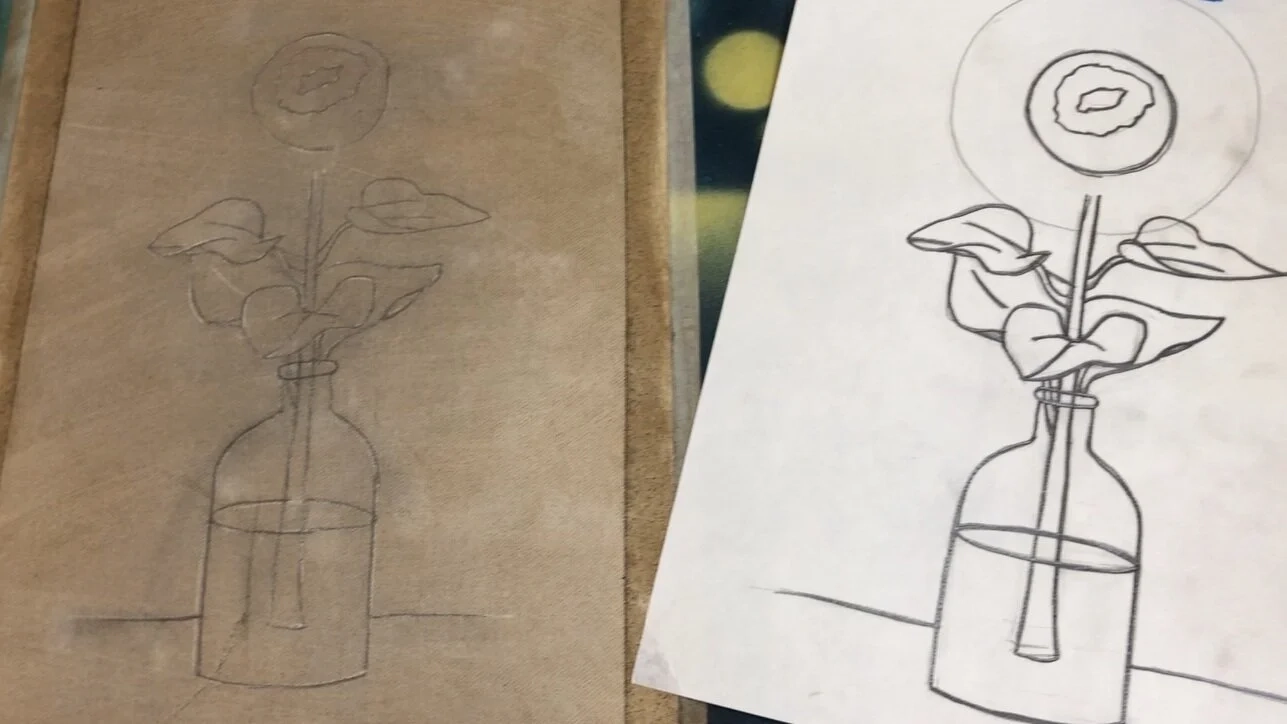 Acrylic Paint On Tracing Paper