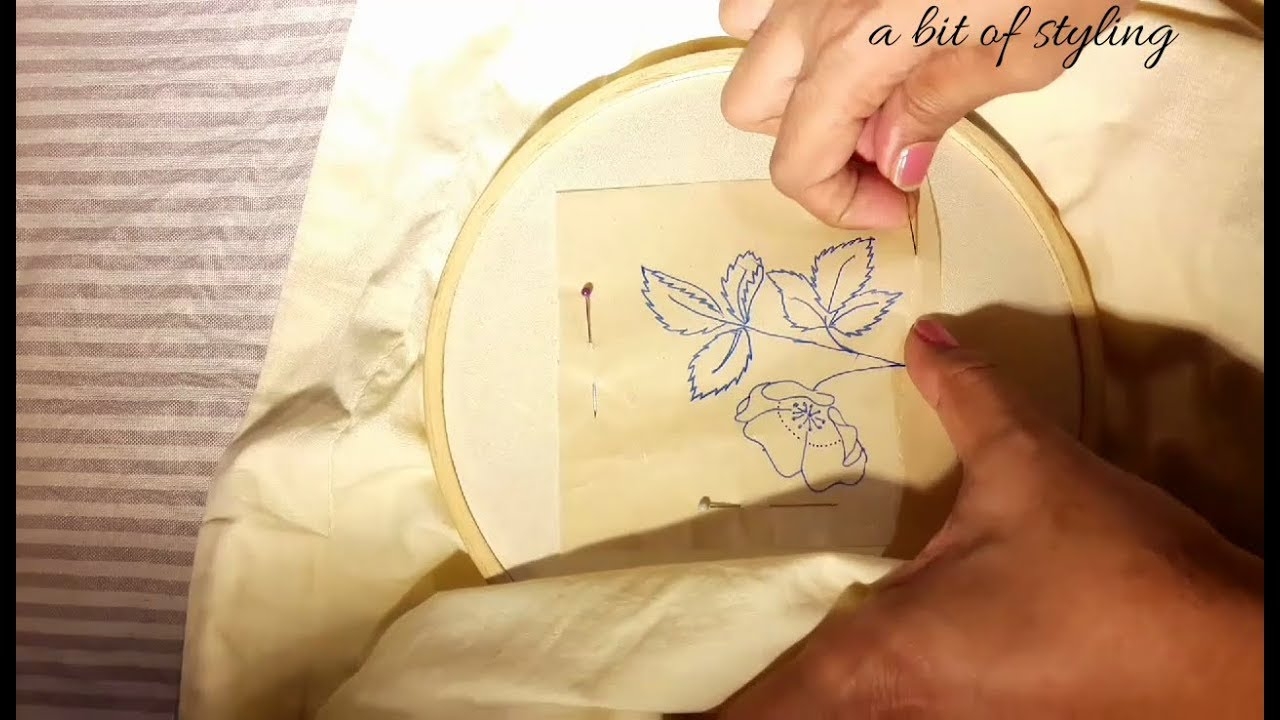 How To Transfer A Pattern Onto Fabric Tracing Method Tracing Tutorial A Bit Of Styling