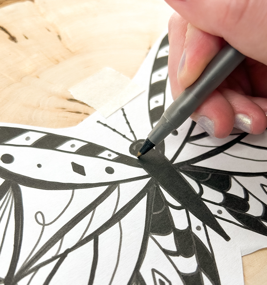 How To Transfer A Pattern Onto Wood Without Graphite Paper Green 