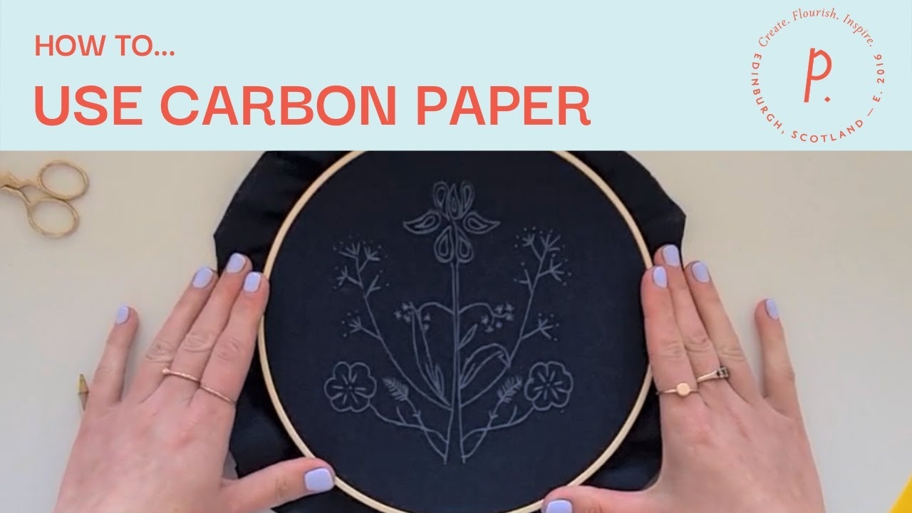 How To Transfer Embroidery Patterns To Dark Fabric Dressmakers Carbon Paper