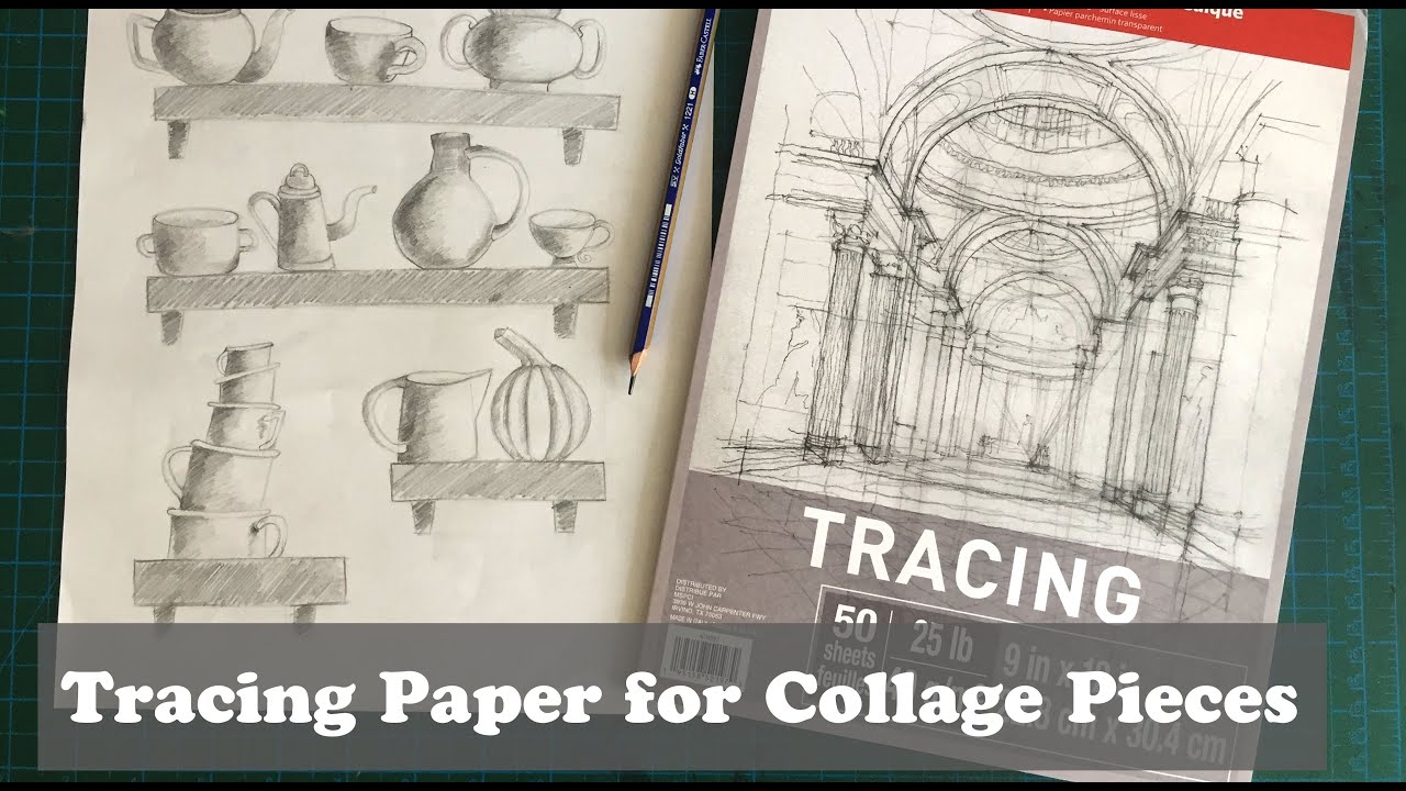 How To Transfer Your Drawing Using Tracing Paper For Collage
