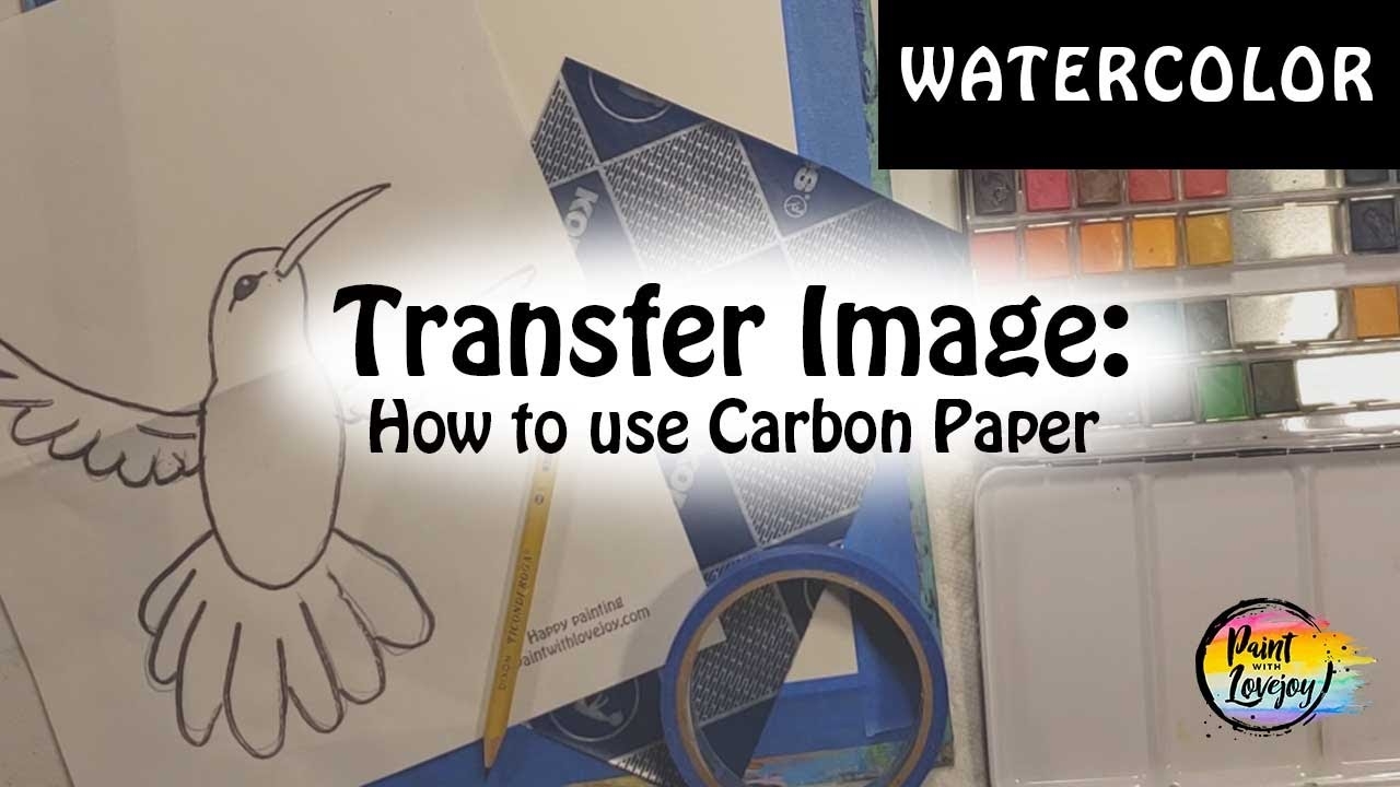 How To Use 1 2 Sheet Of Carbon Paper Transfer An Image To Paper Or Canvas