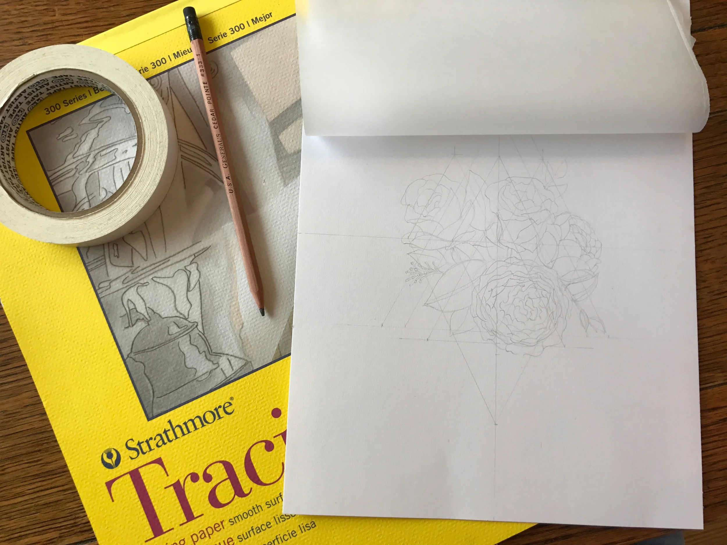 How To Use Tracing Paper To Transfer An Inked Illustration To 