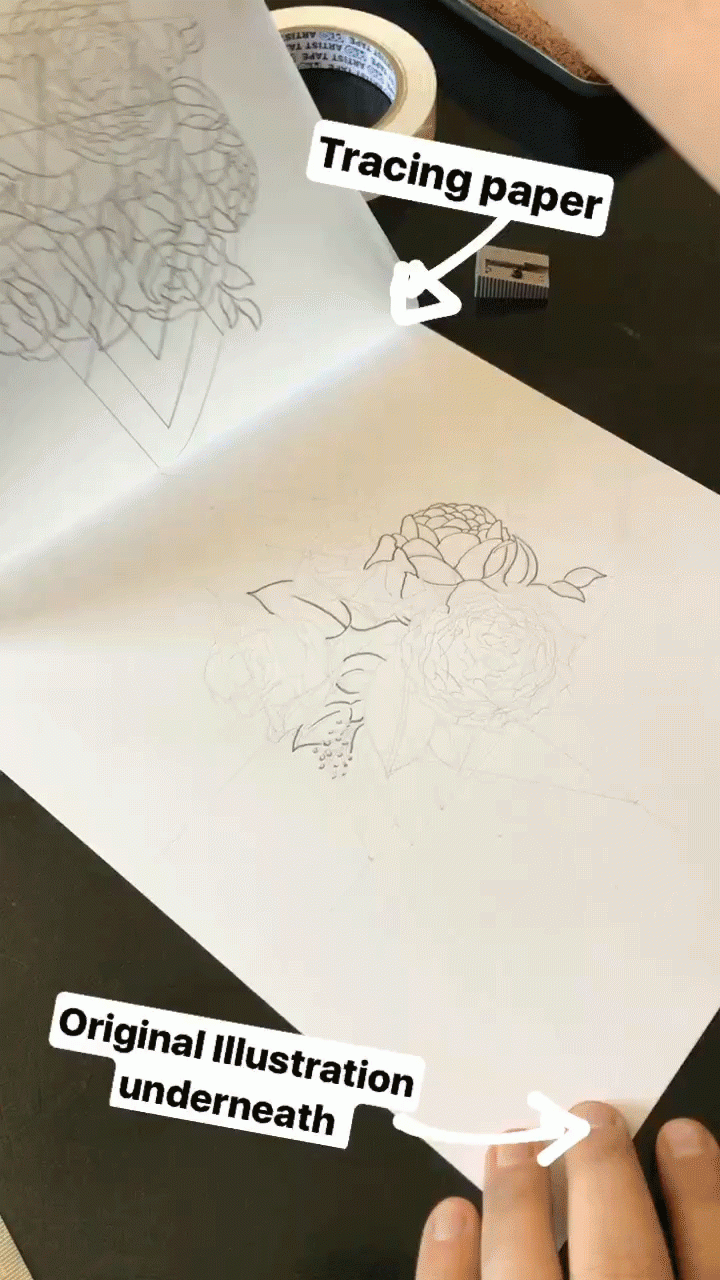 Drawing On Tracing Paper