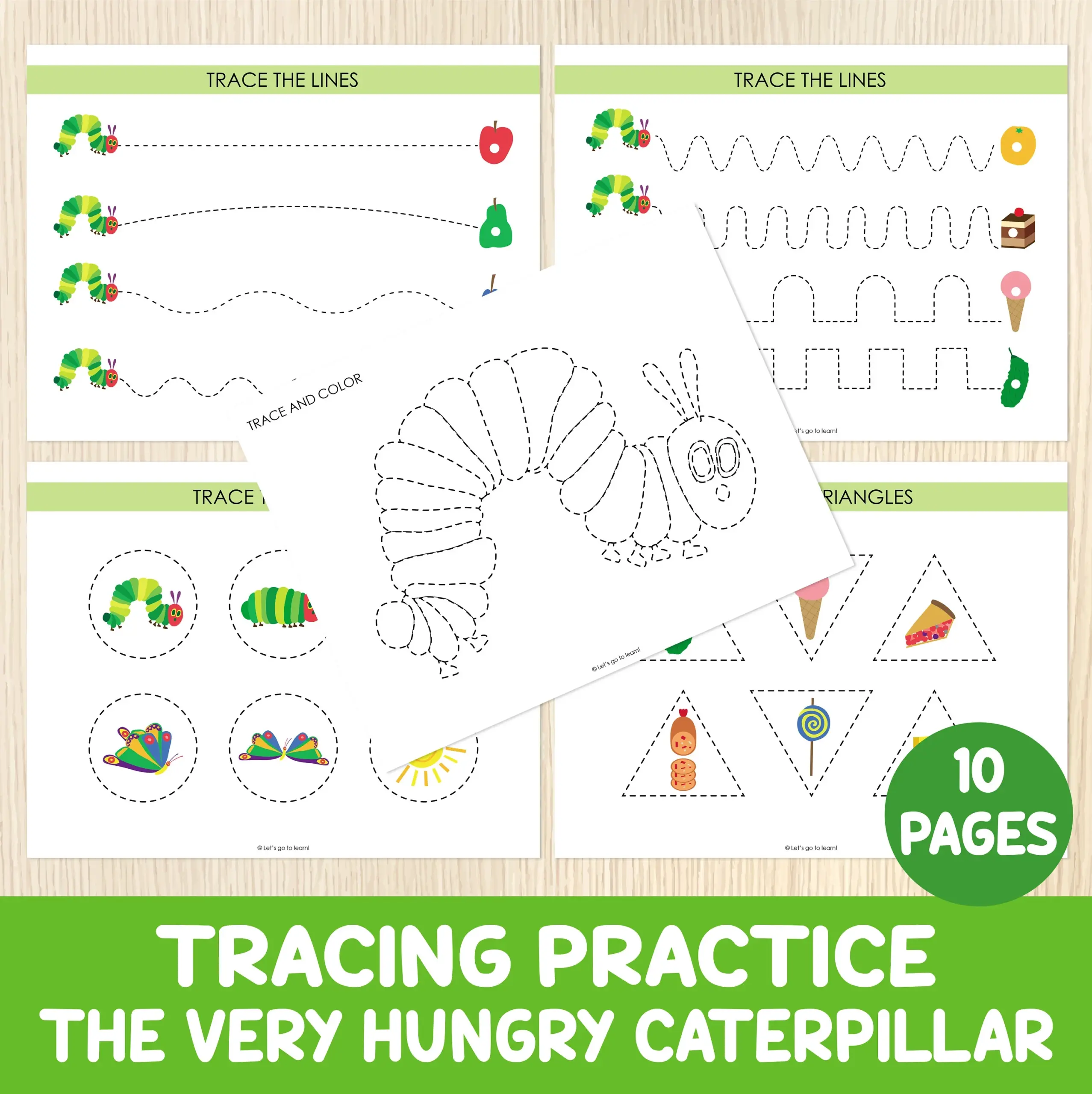 Caterpillar Tracing Worksheet
