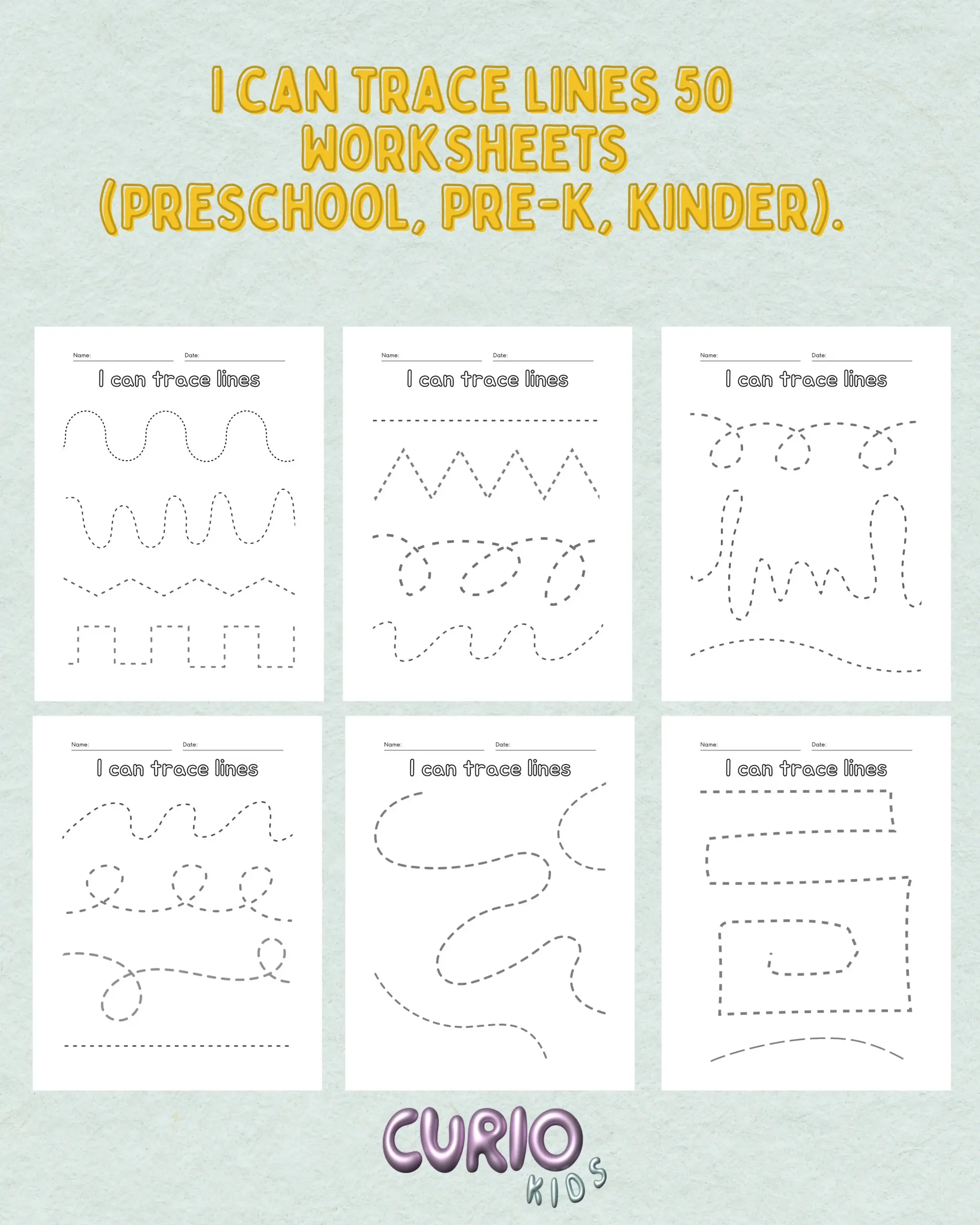 May Tracing Worksheets