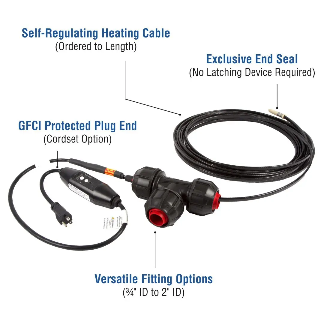 In Pipe Heating Cable Pipe Heater Wire Heat Line