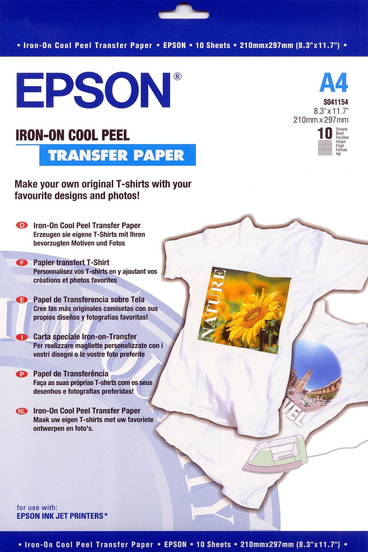 Iron on transfer Paper DIN A4 124g m2 10 Sheets Paperit Ja 
