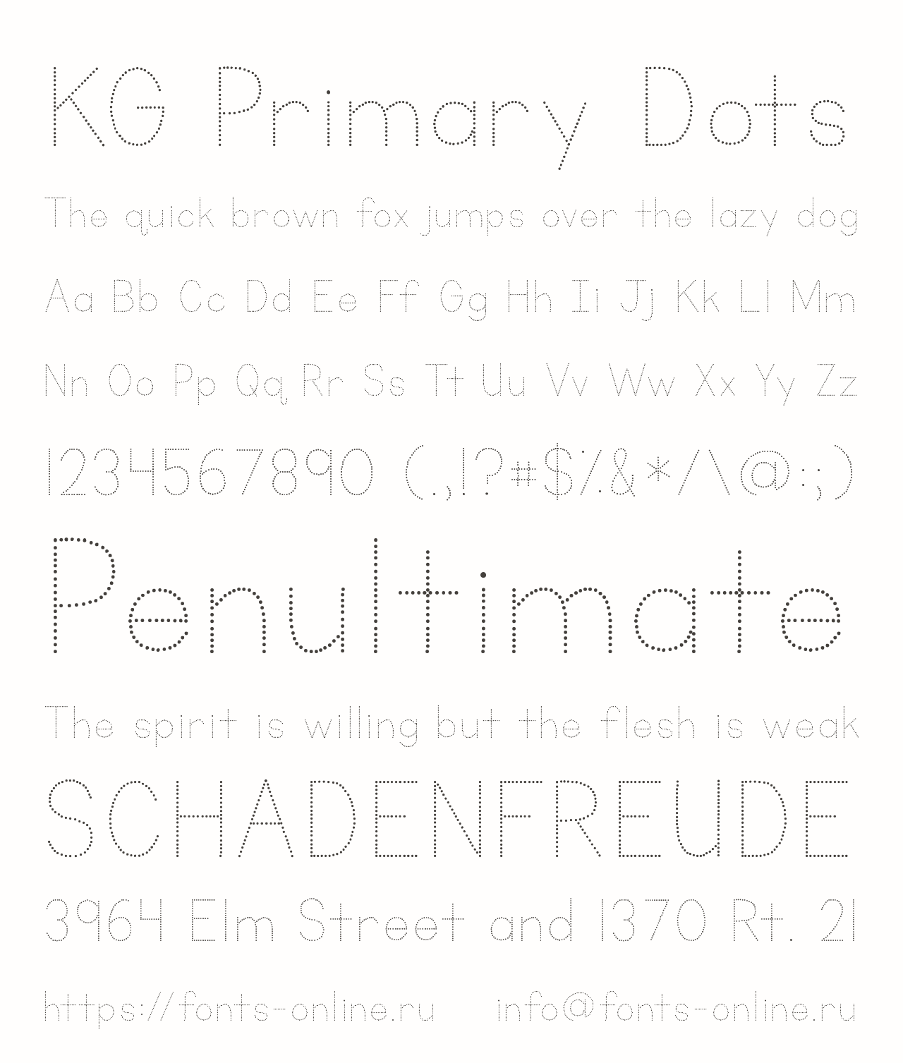 Free Download Dotted Font For Tracing