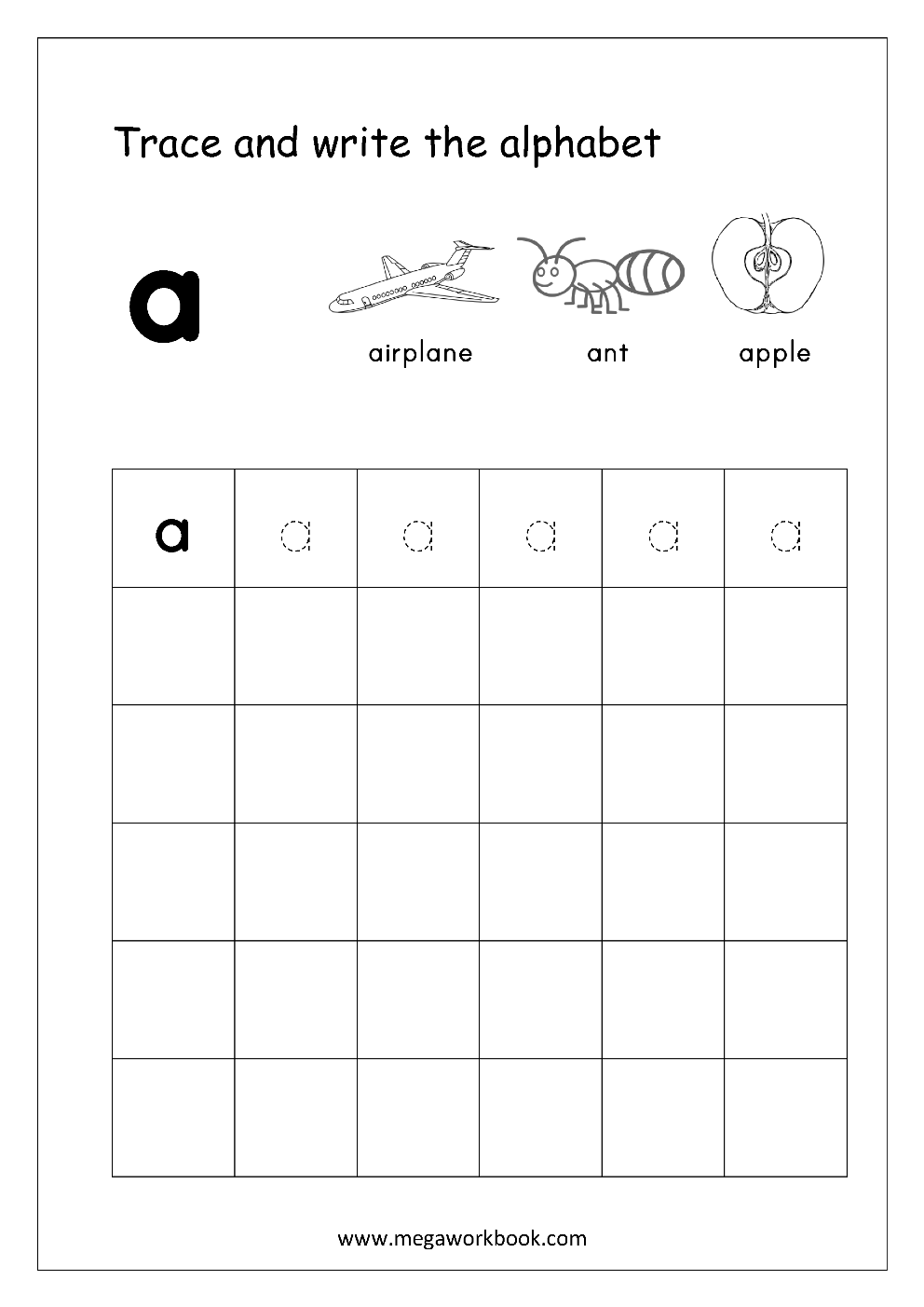 Small Alphabet Tracing