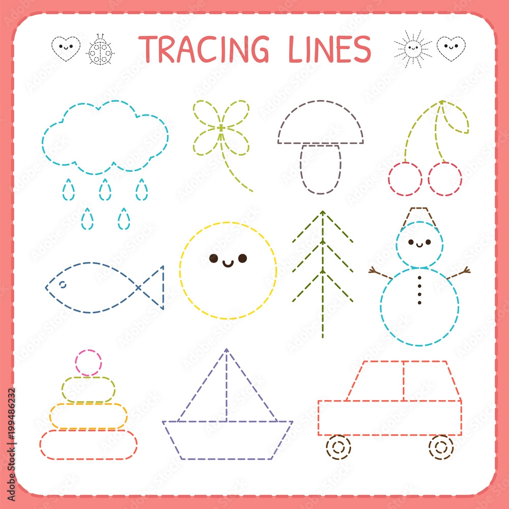Kindergartens Educational Game For Kids Preschool Tracing 