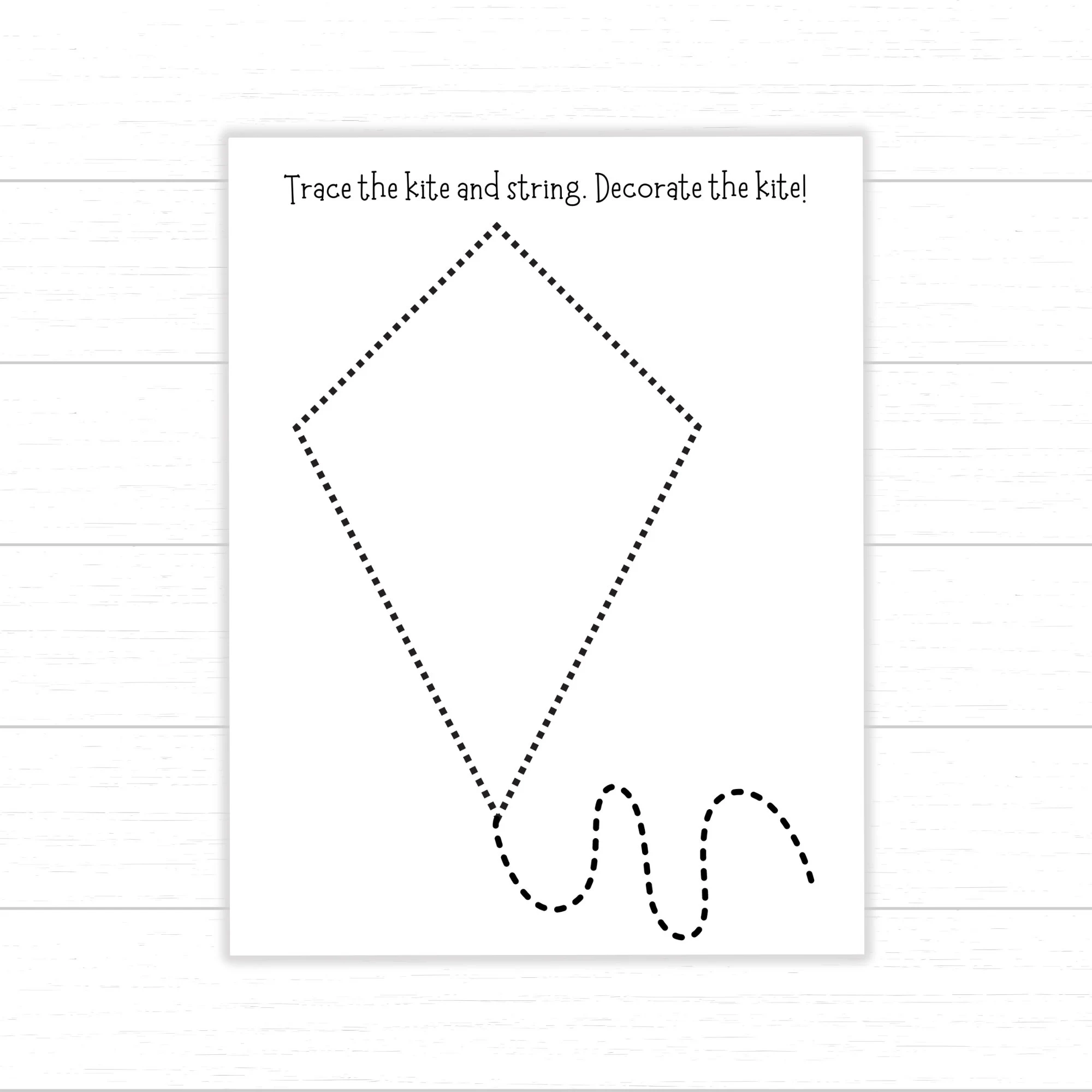 Kite Activity Pack For Kids Spring Printable Coloring And Craft 