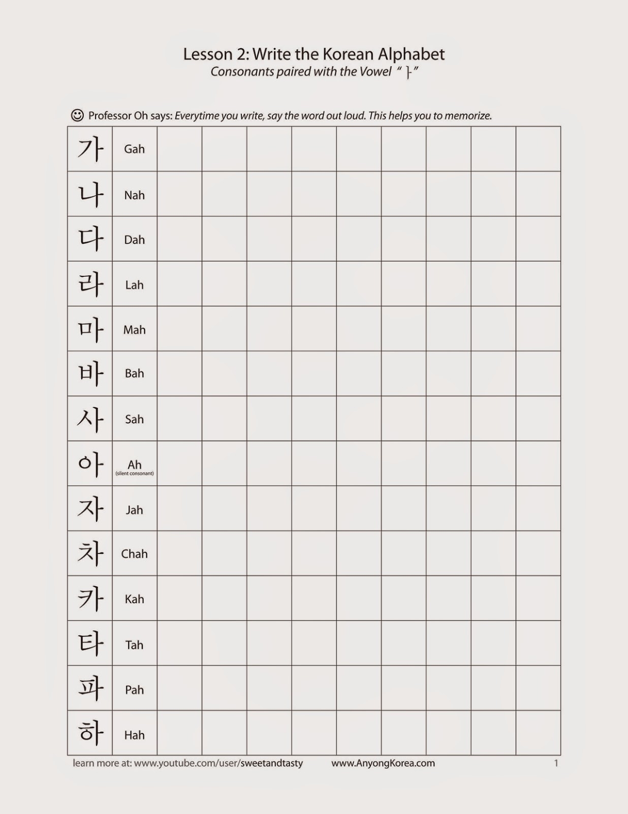 Korean Alphabet How To Read Write And Pronounce For Beginners