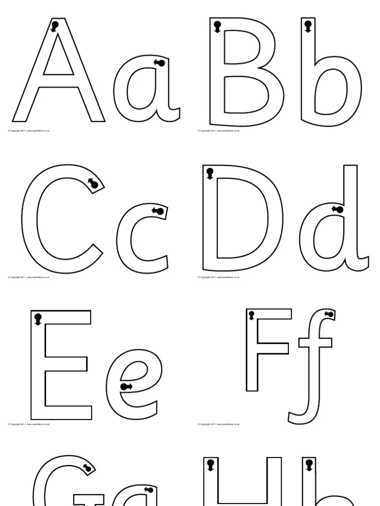 Large Alphabet Letters For Tracing PDF