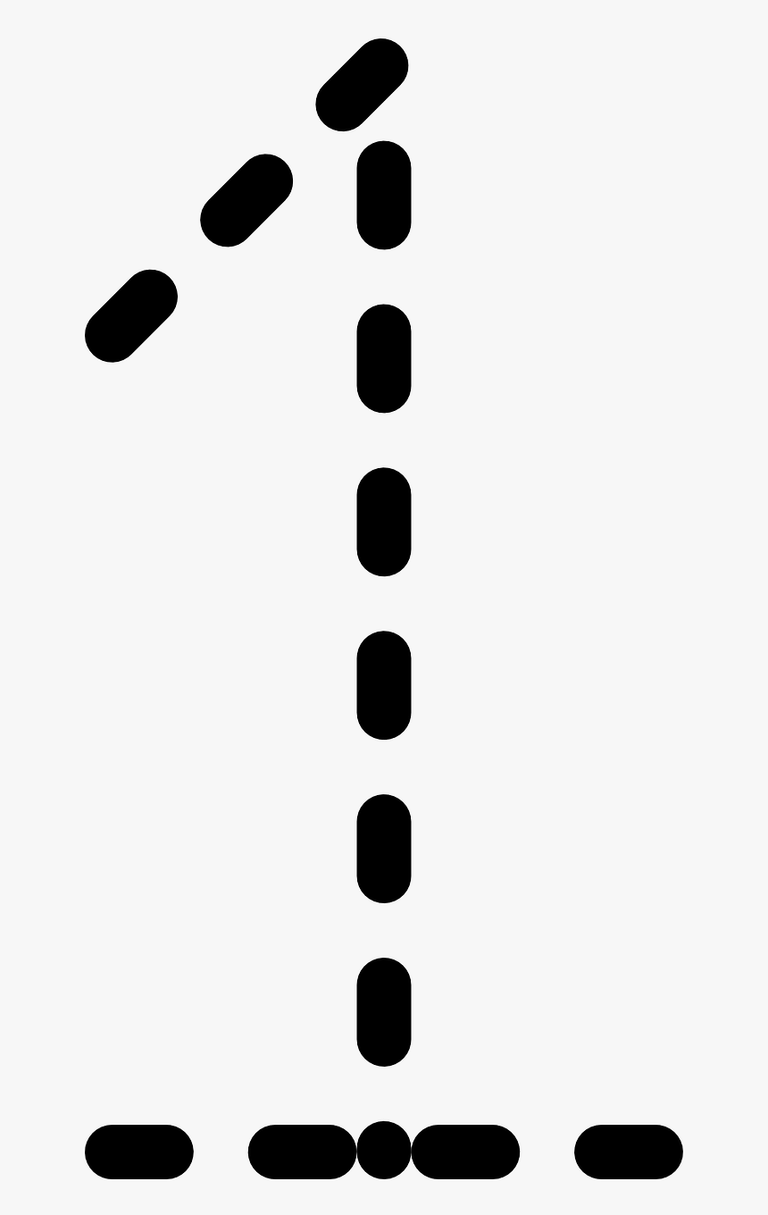 Large Number 1 Tracing HD Png Download Kindpng