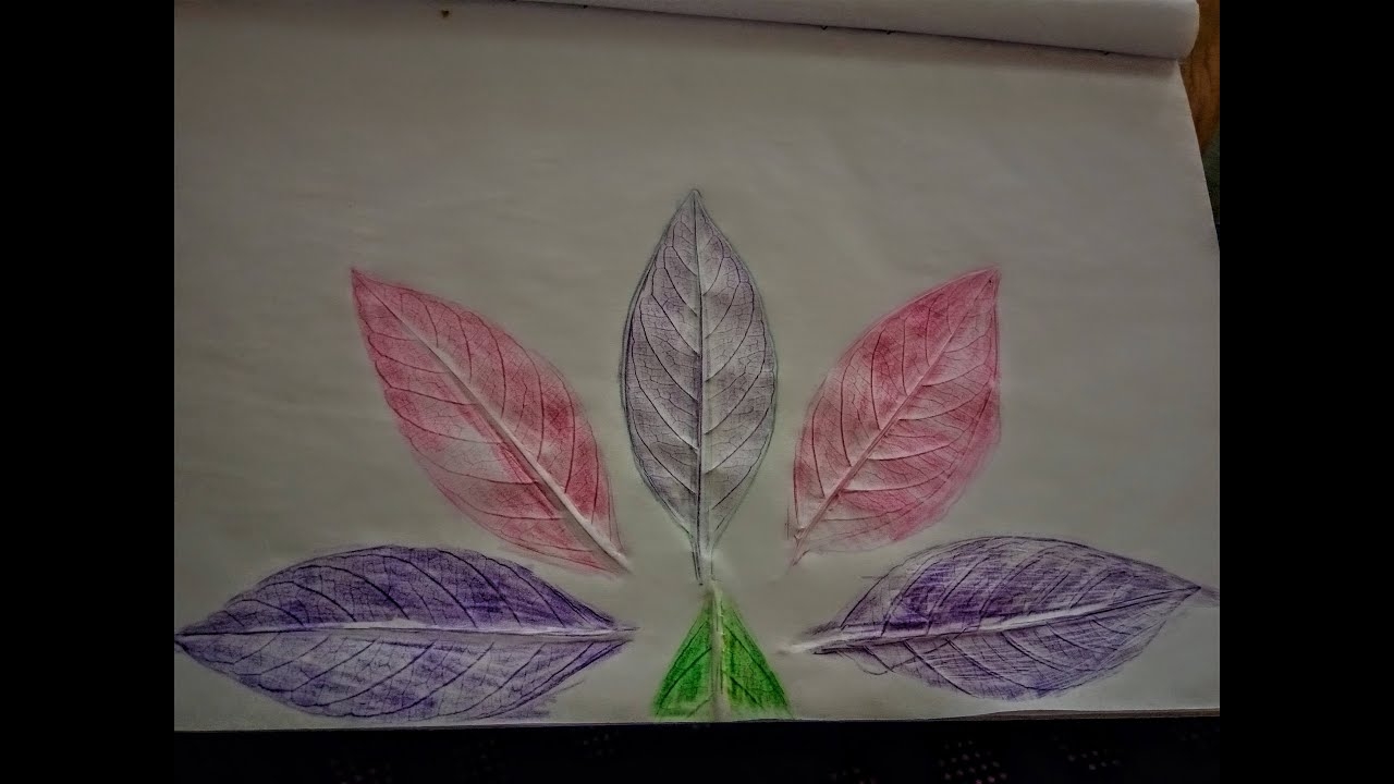 Leaf Tracing Leaf Rubbing Fine Motor Skills 4 Old Kids Activity Leaf Art