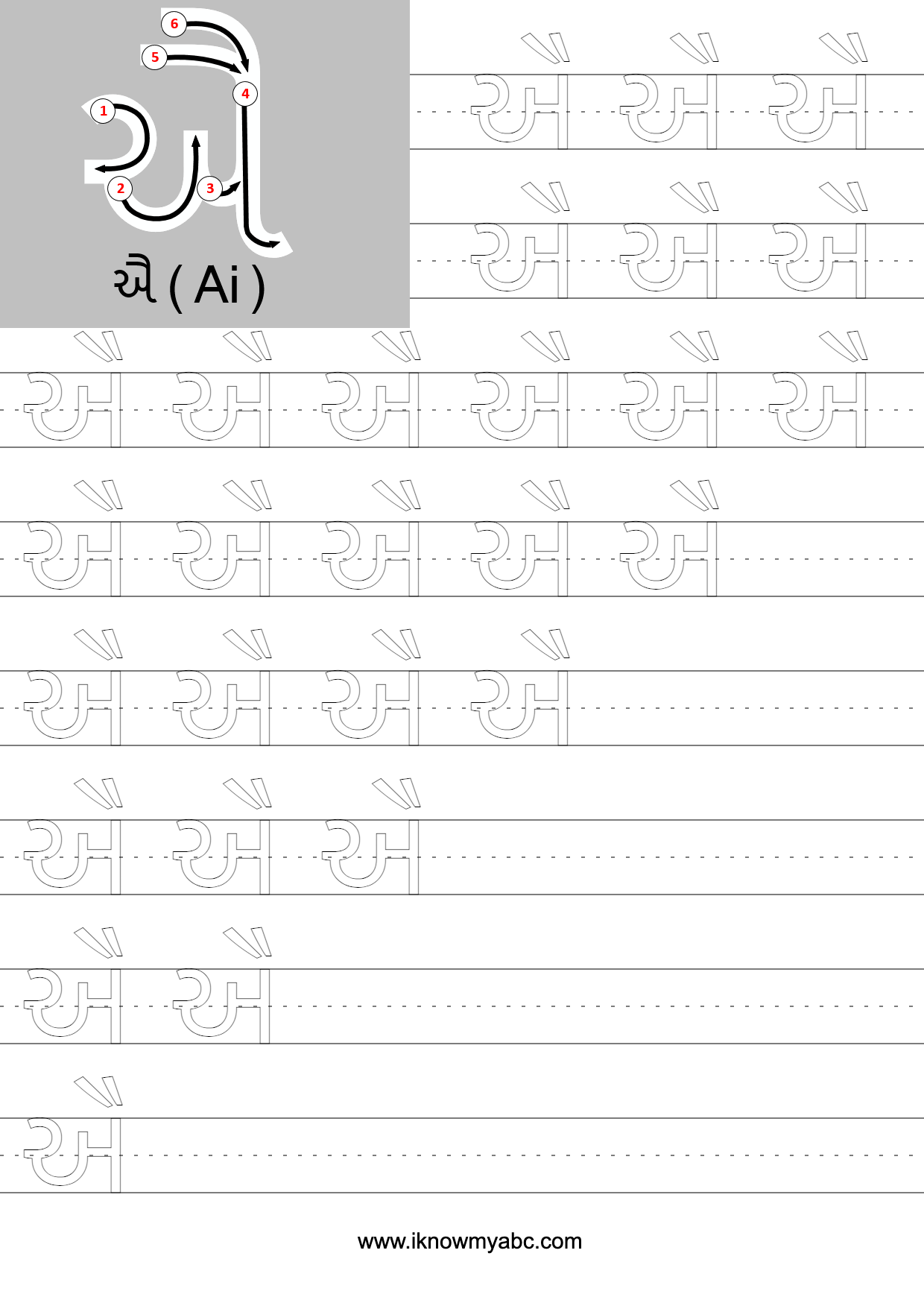 Learn Gujarati Alphabet Free Educational Resources I Know My 