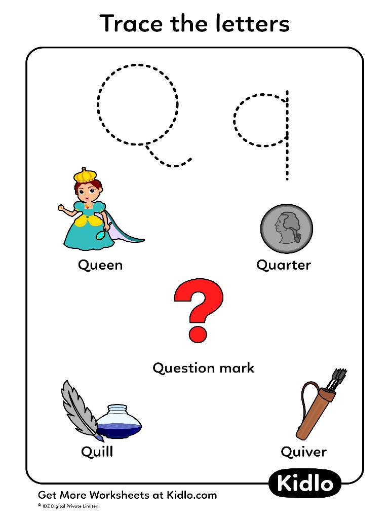 Learn To Trace Alphabet Tracing Worksheet 17 Kidlo Learn To Trace Alphabet Tracing Worksheet 17 Kidlo