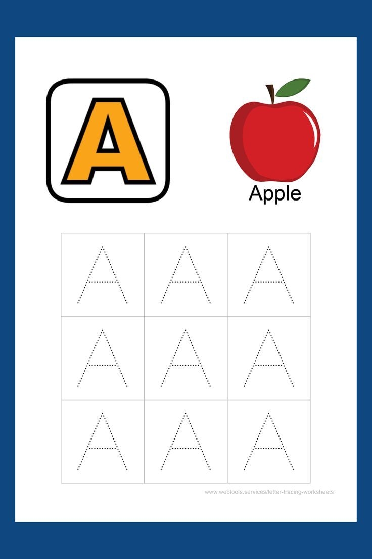Letter A Tracing Worksheet