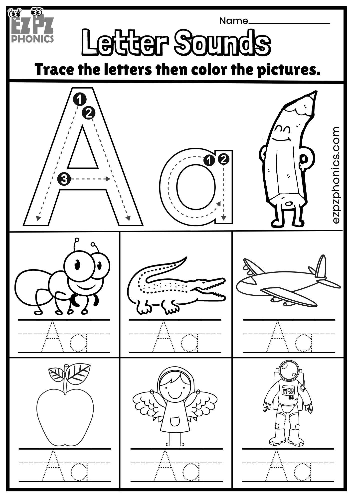 Tracing The Letter A For Preschoolers Tracing The Letter A For Preschoolers