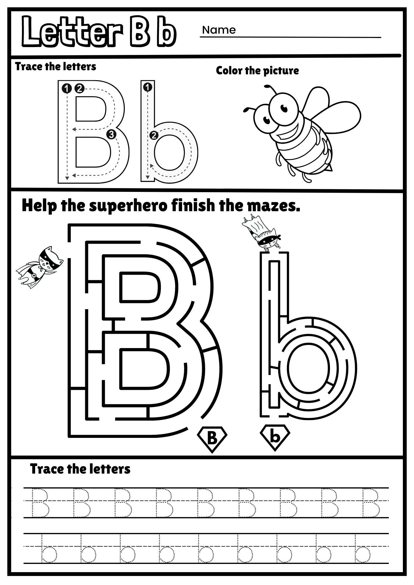 Alphabet Tracing And Coloring Pages
