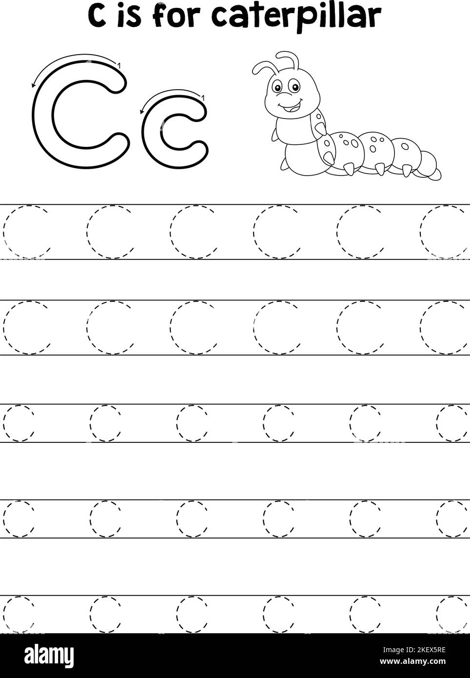 Letter C Tracing Black And White Stock Photos amp Images Alamy