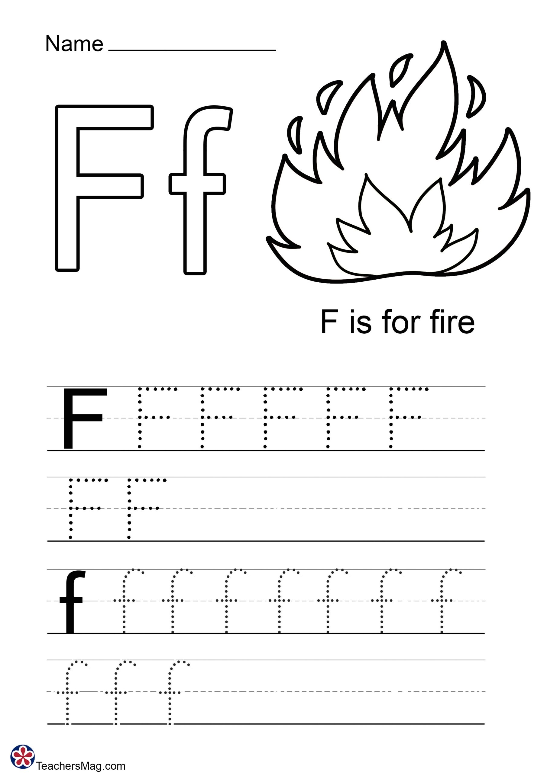 Tracing Letter F Worksheets Preschool Tracing Letter F Worksheets Preschool