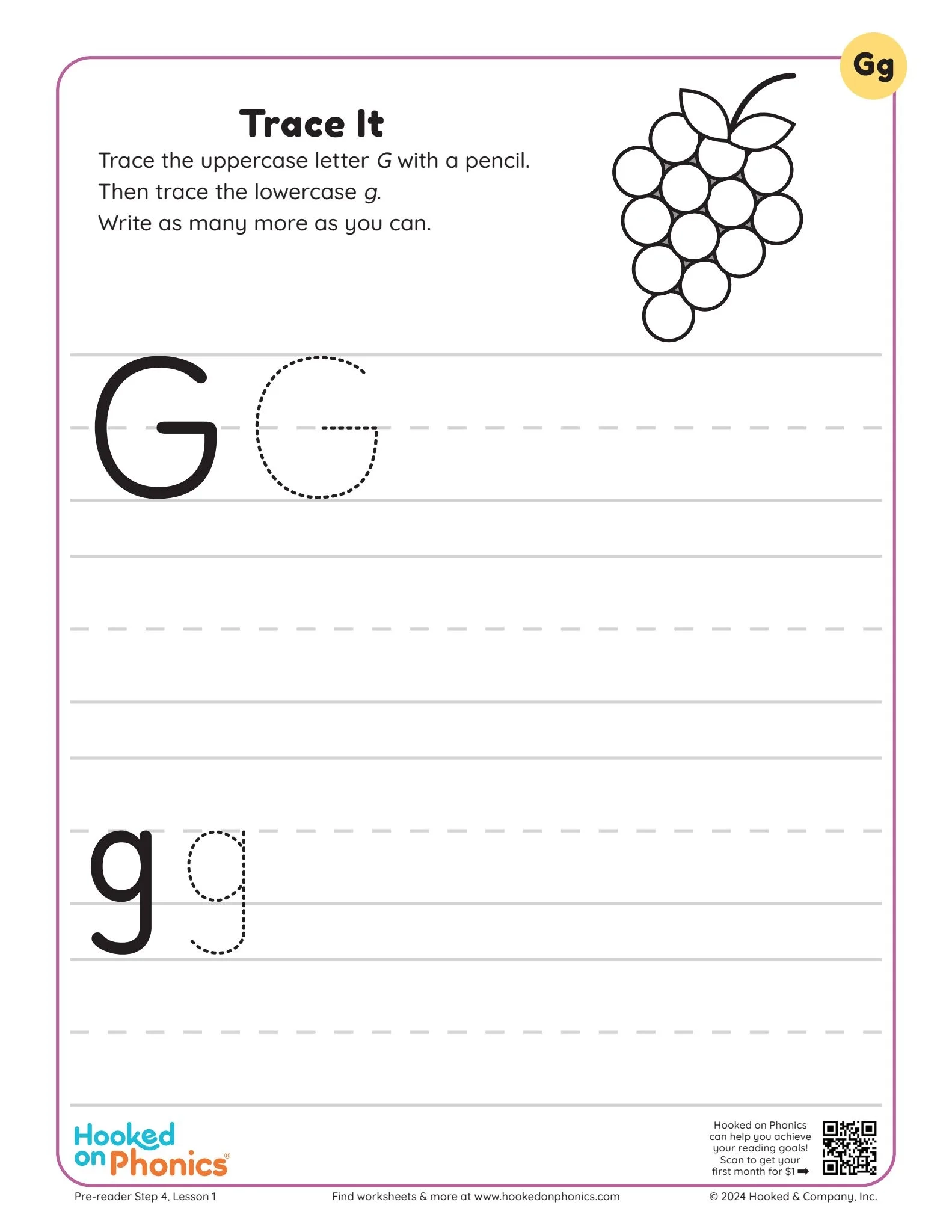 Tracing Phonics Worksheets