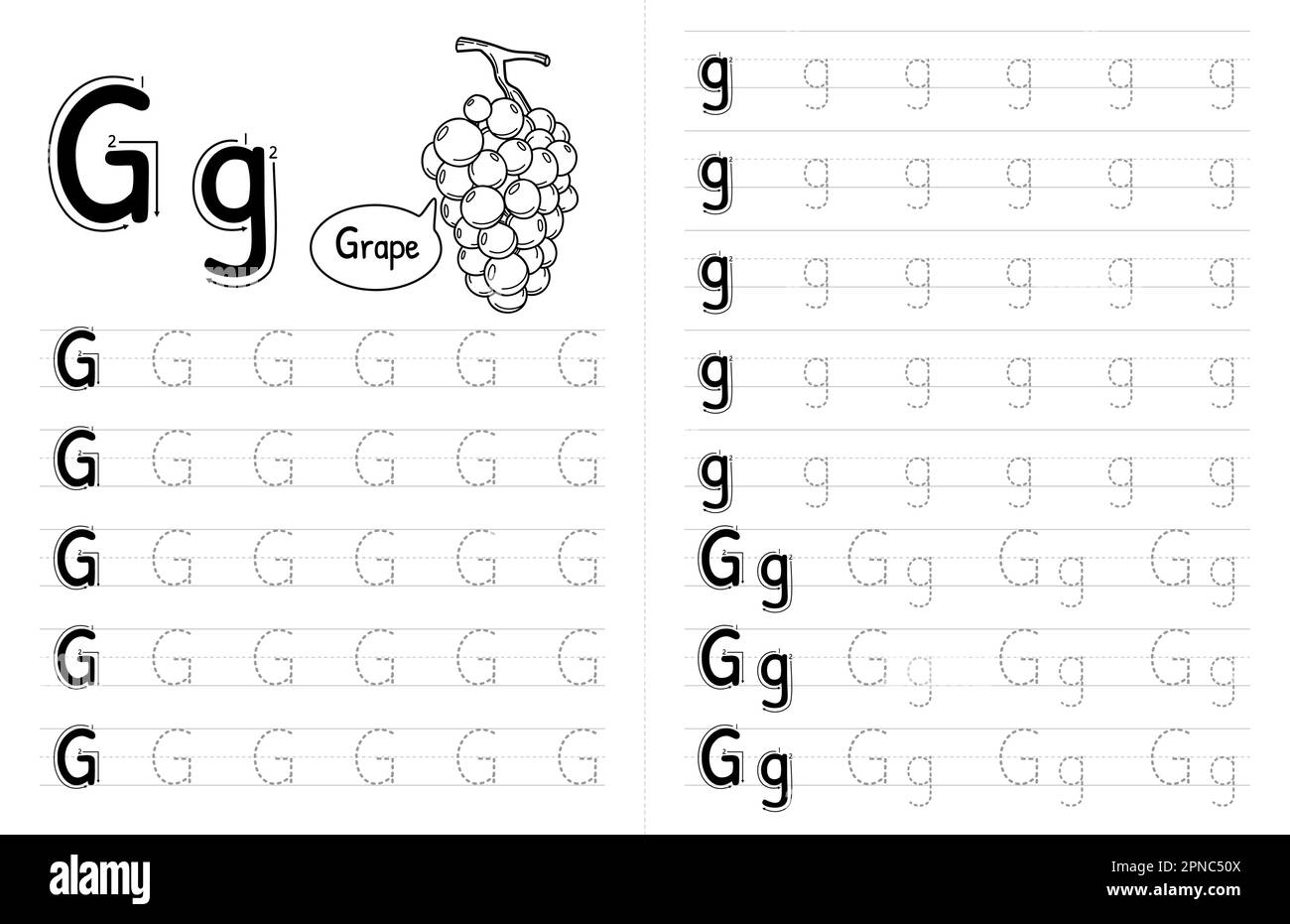 Letter G Tracing Worksheets For Preschool Letter G Tracing Worksheets For Preschool