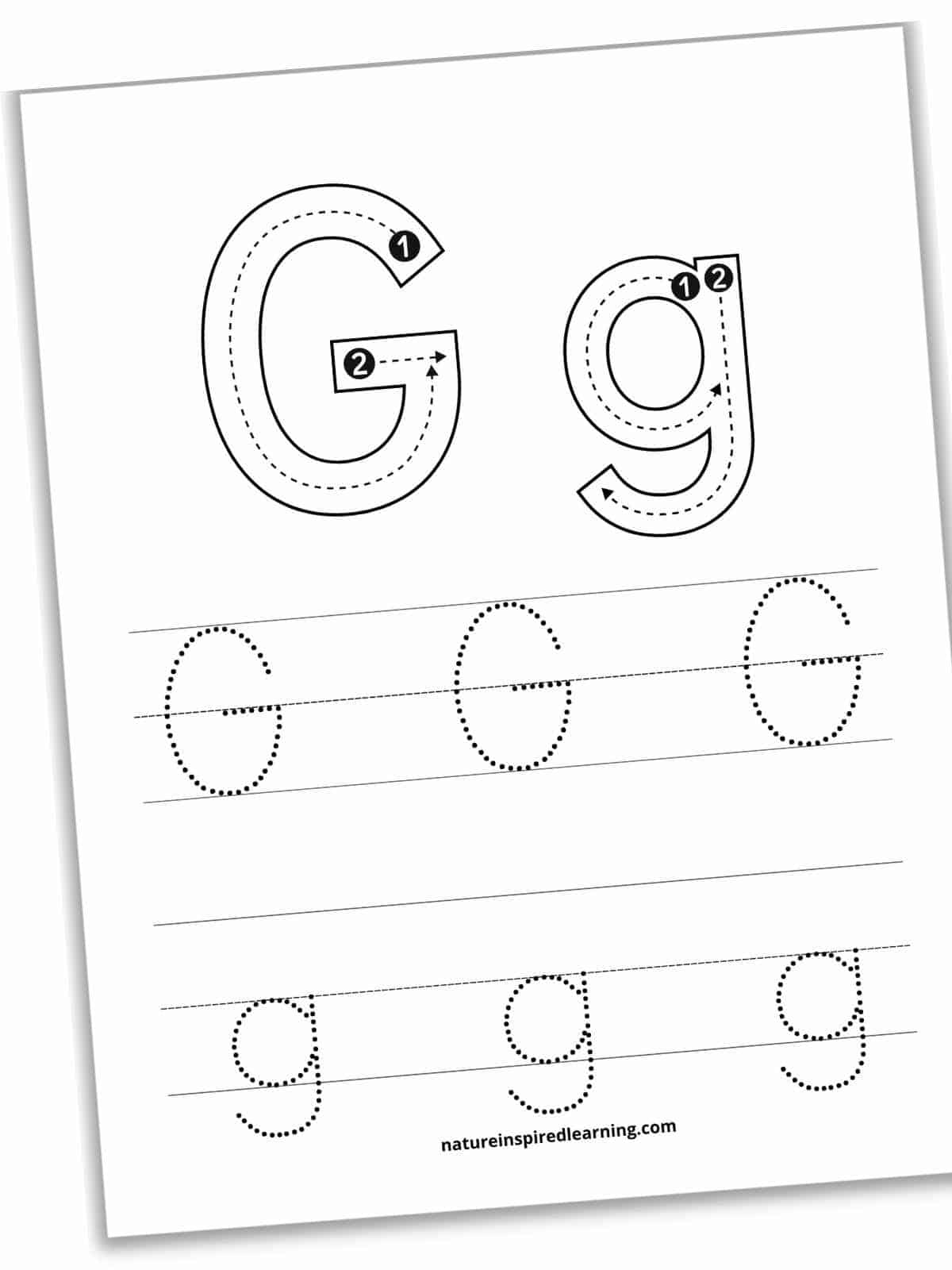 Tracing G Worksheet