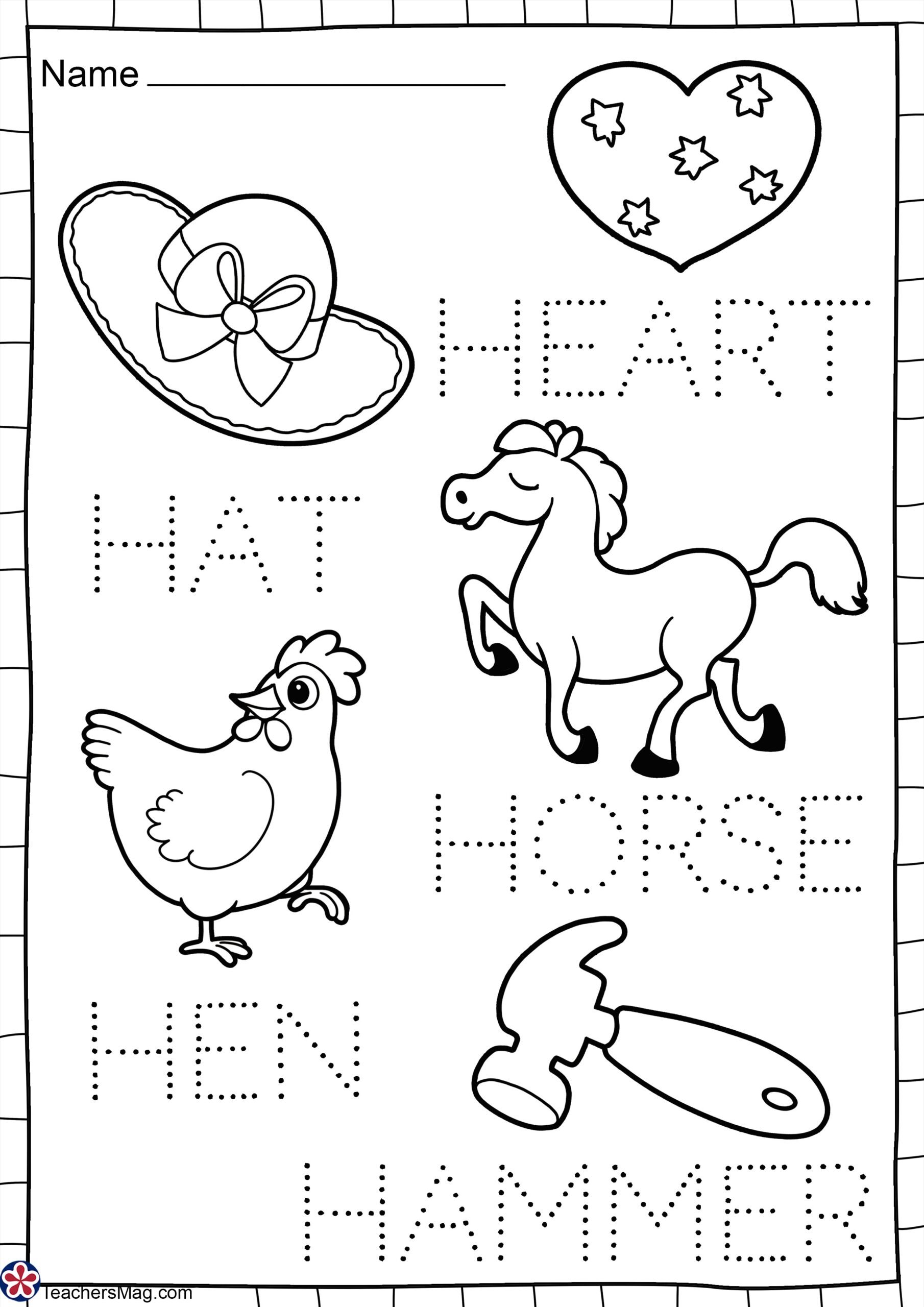Tracing Letter H Worksheets Preschool Tracing Letter H Worksheets Preschool