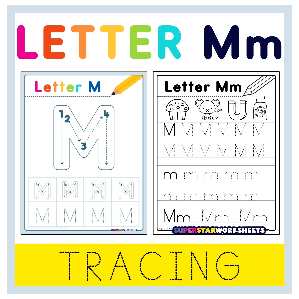 Superstar Worksheets Tracing