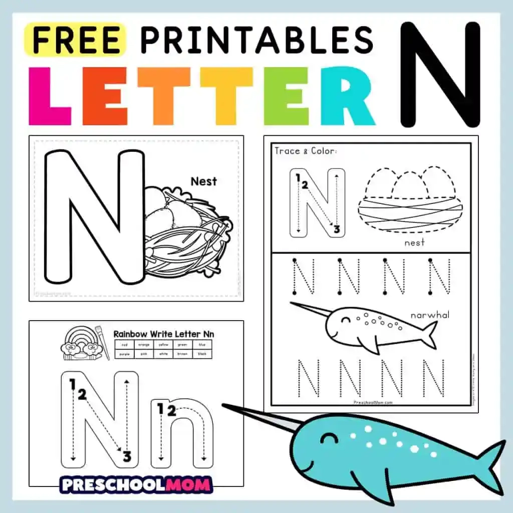 Letter N Tracing Worksheets Preschool Letter N Tracing Worksheets Preschool
