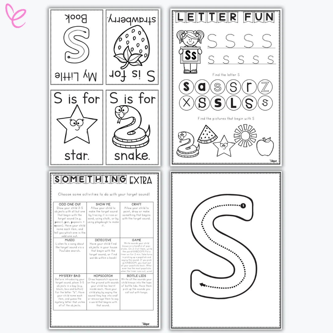 Tracing Letter S For Preschool
