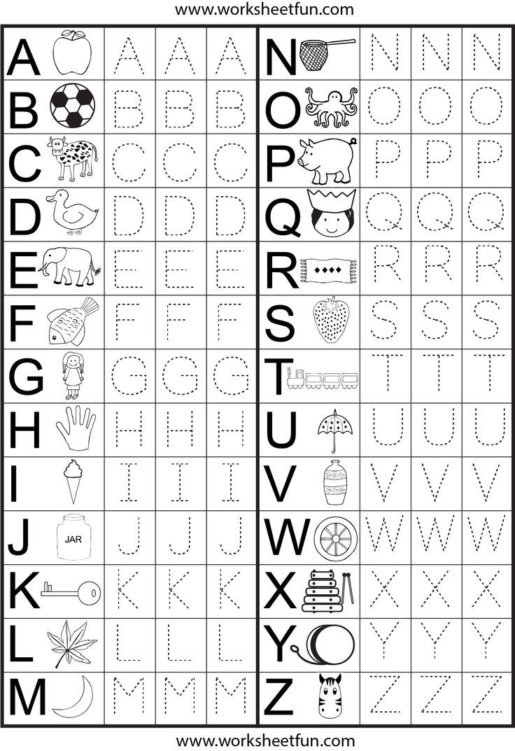 Alphabet Tracing For Kindergarten Alphabet Tracing For Kindergarten