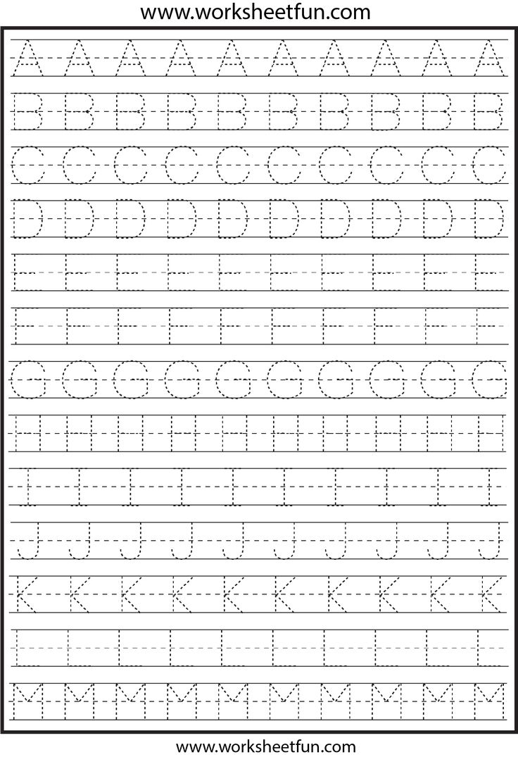 Free Alphabet Tracing Worksheets For Preschoolers Free Alphabet Tracing Worksheets For Preschoolers