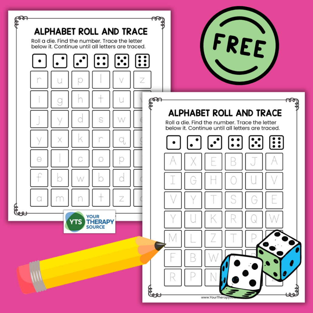 Letter Tracing Game Free Printable Your Therapy Source Letter Tracing Game Free Printable Your Therapy Source