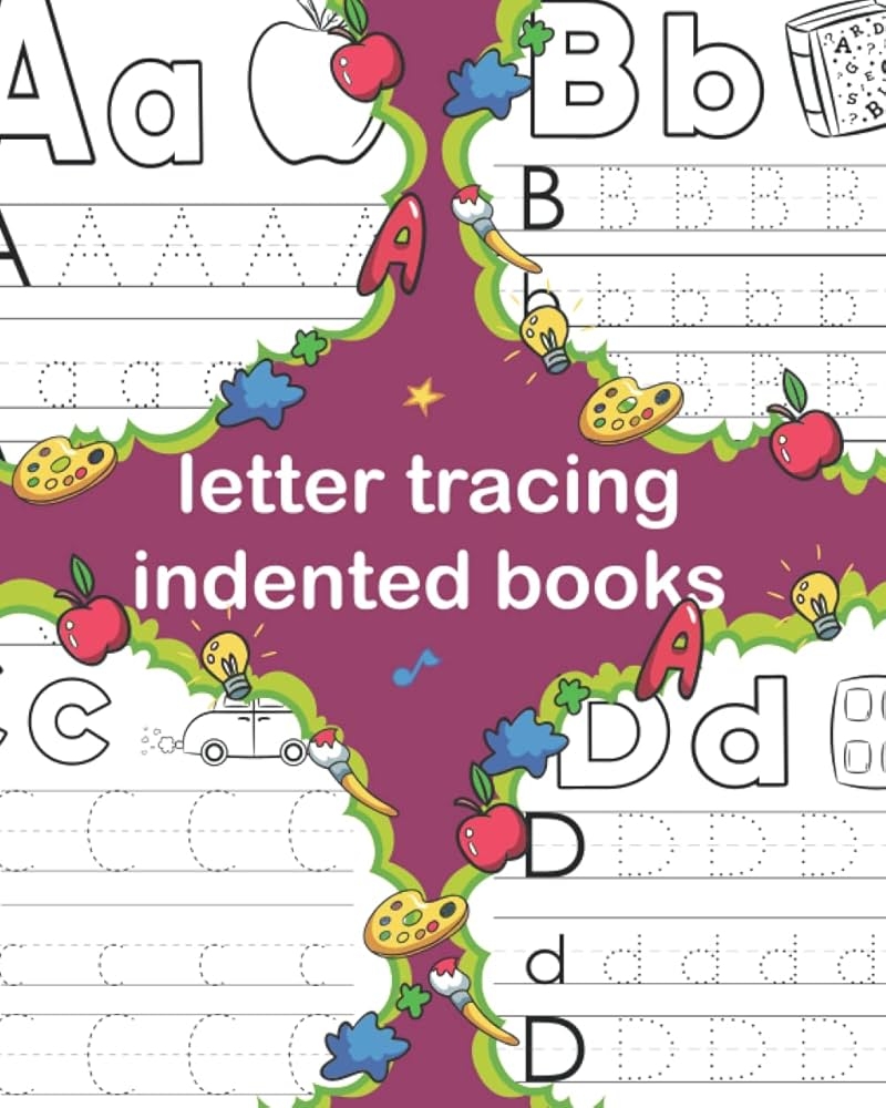 Letter Tracing Indented Books letter Tracer Book For Preschoolers 