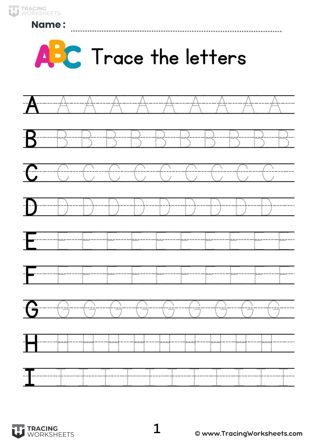 Letter Tracing Worksheets A Z 12 Free Printables