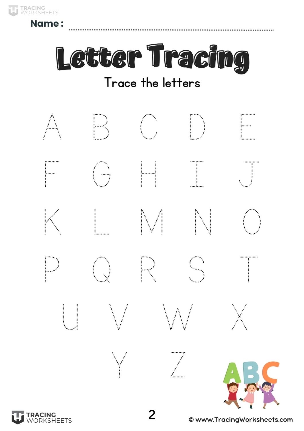 Letter Tracing Worksheets A Z 12 Free Printables