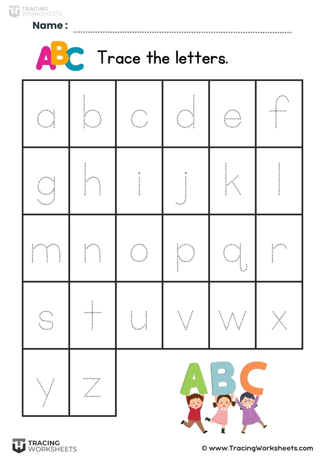 Letter Tracing Worksheets A Z 12 Free Printables