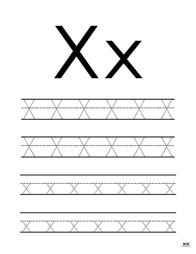 Free Printable Letter X Tracing Worksheets Free Printable Letter X Tracing Worksheets