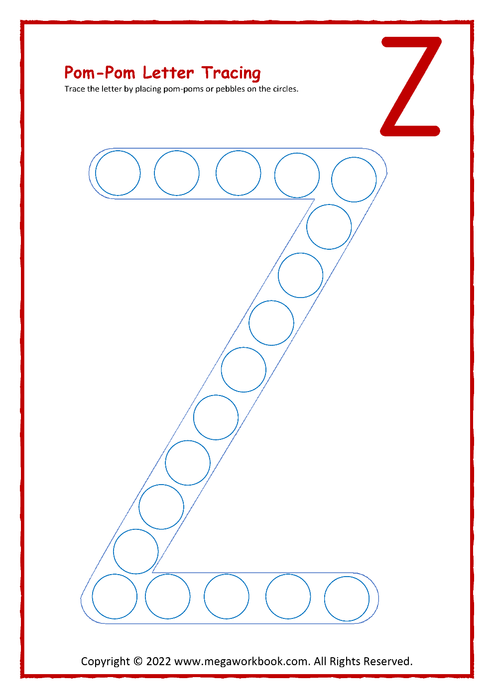 Tracing Letter Z Worksheets For Kindergarten Tracing Letter Z Worksheets For Kindergarten