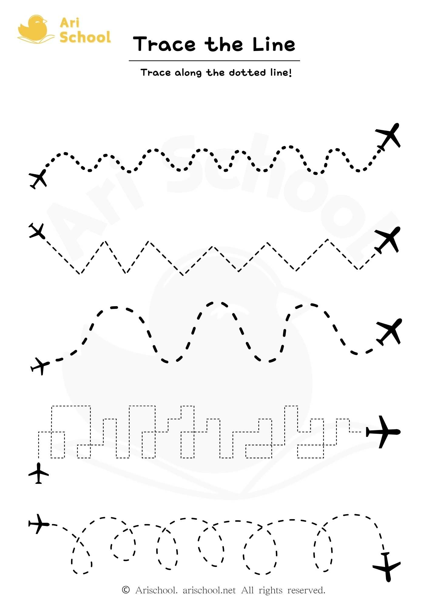 Line Tracing Airplane 1 Arischool
