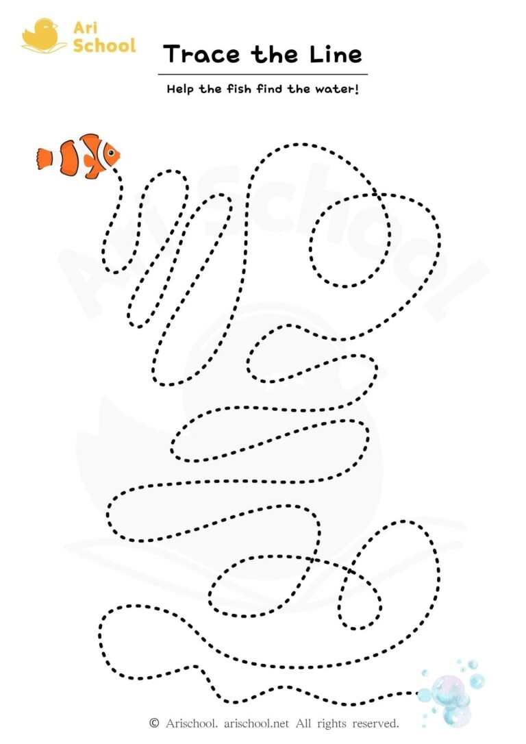 Line Tracing Fish Arischool