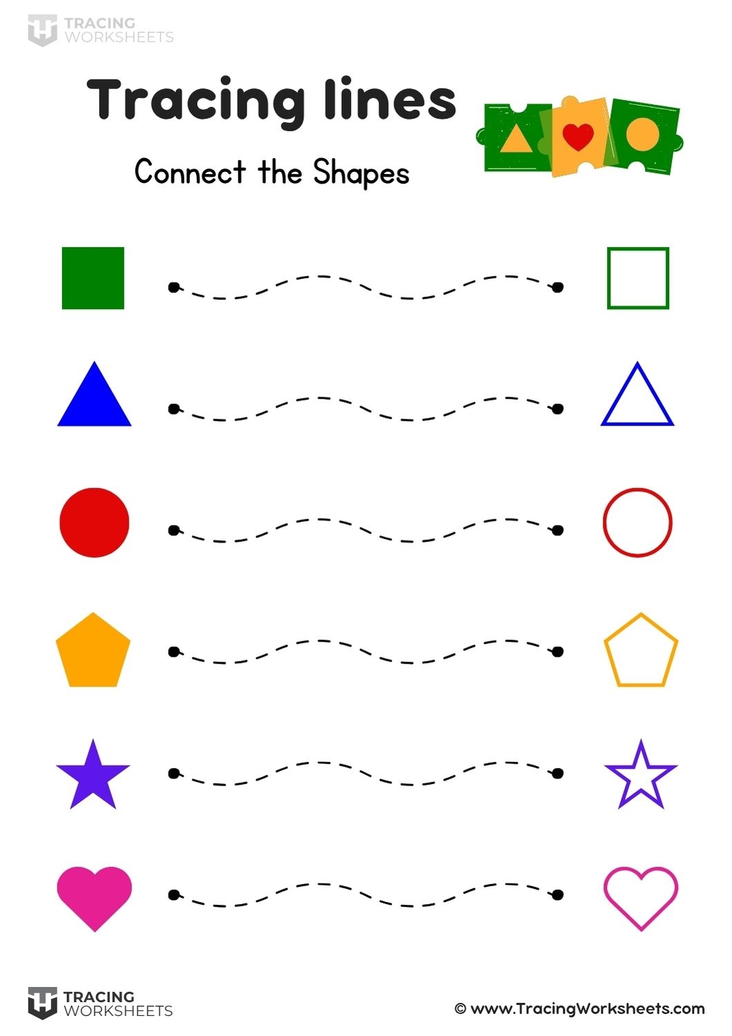 Line Tracing Worksheets 10 Printable PDF Activities For Kids