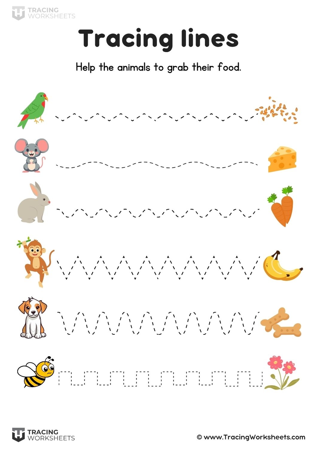 Line Tracing Worksheets 10 Printable PDF Activities For Kids