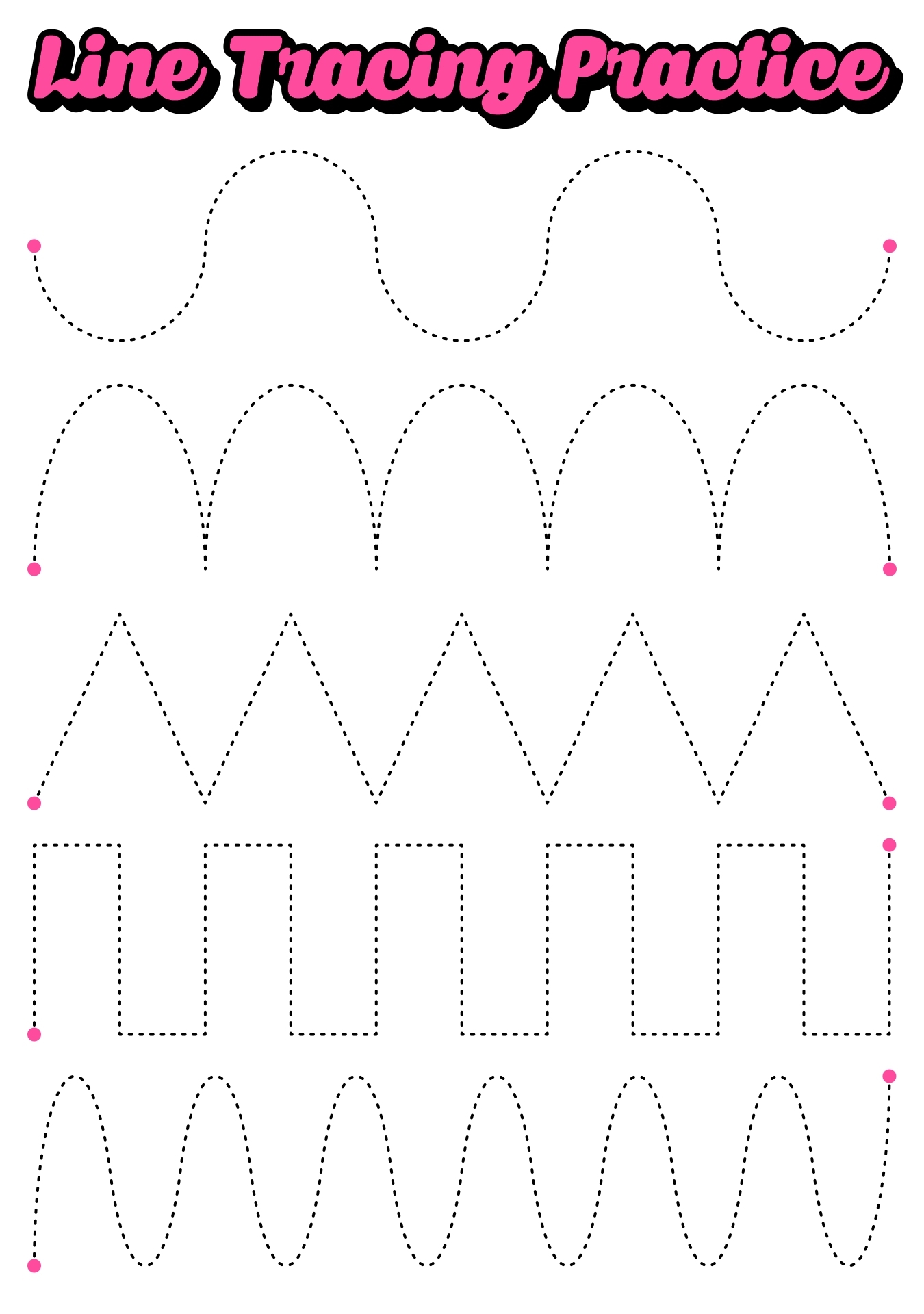 Line Tracing Worksheets Free 10 Free PDF Printables Printablee