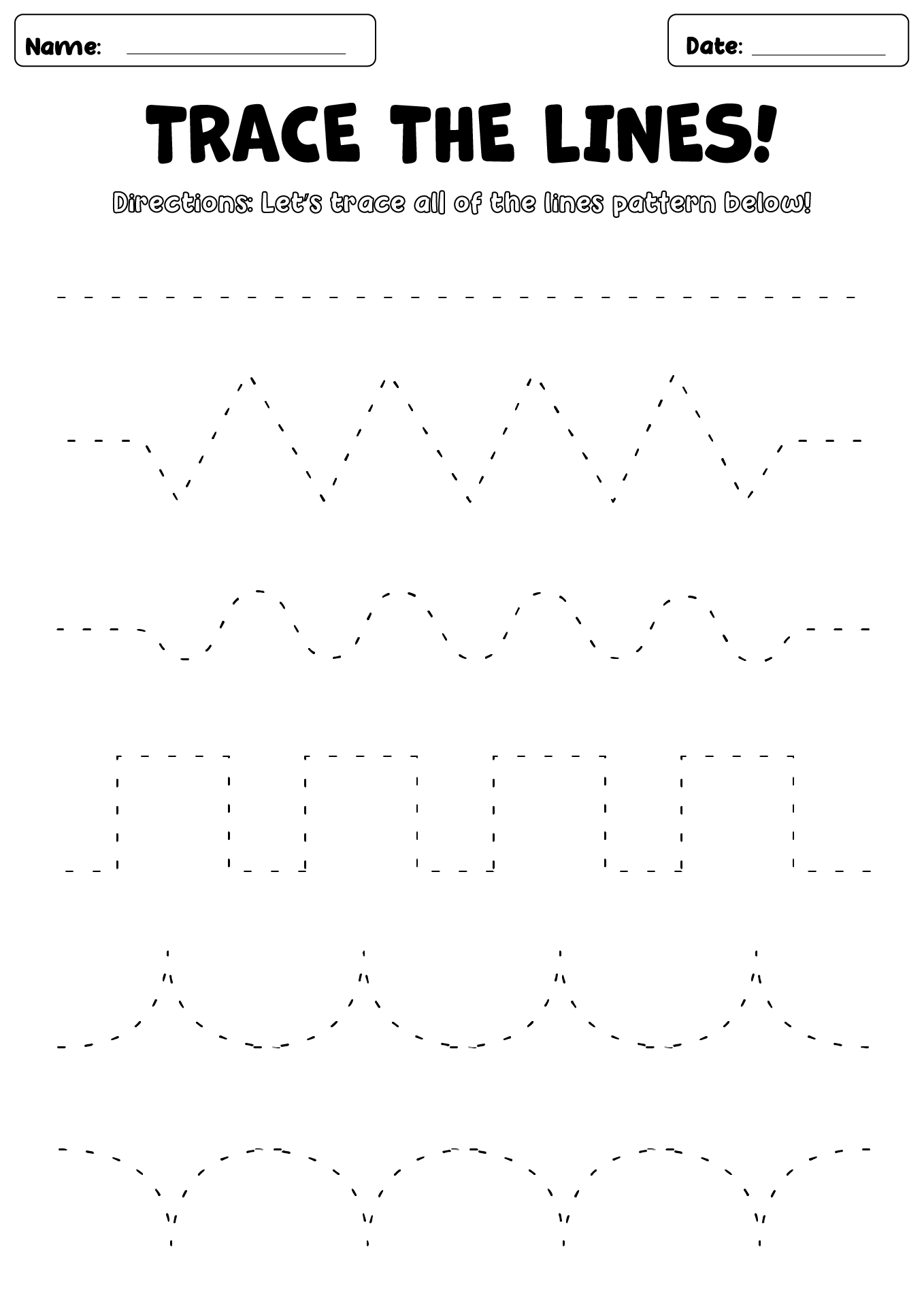 Line Tracing Worksheets Free 10 Free PDF Printables Printablee